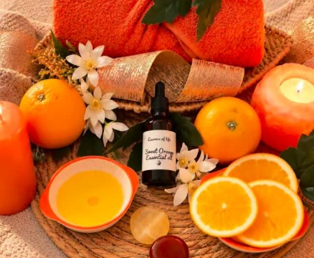 Ritual sensorial Naranja Dulce en la cabina de Jéssica Gallego